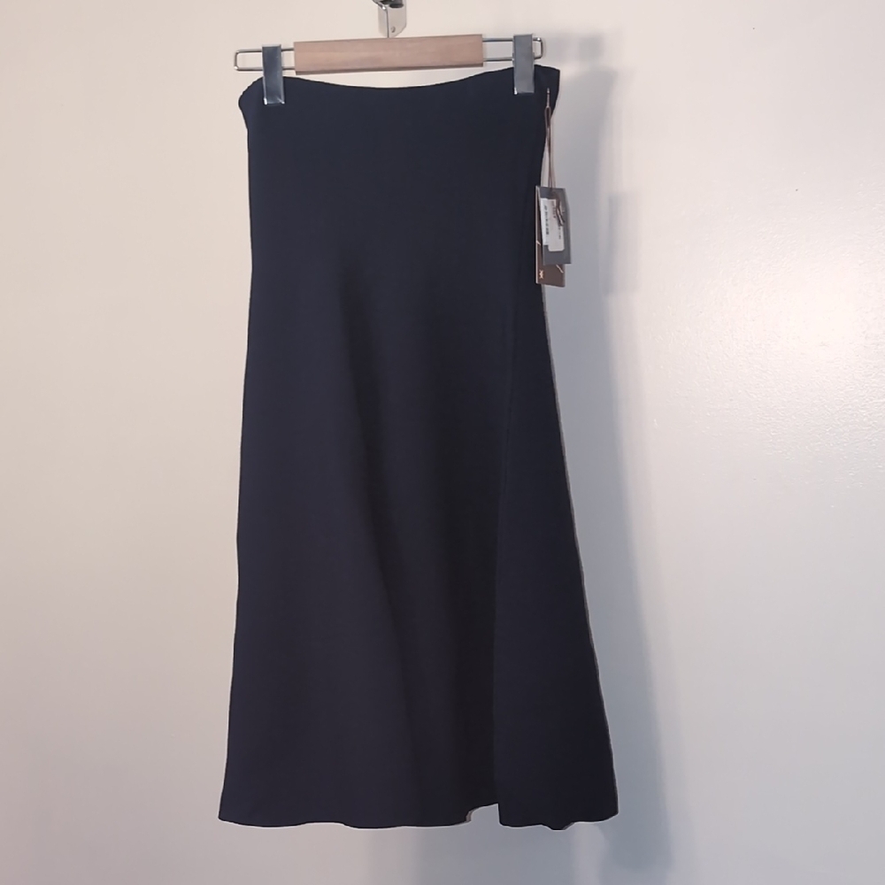 NWT Kerisma Blue Asymmetrical A-Line Skirt • Boutique Designer • Midi - Picture 4 of 13